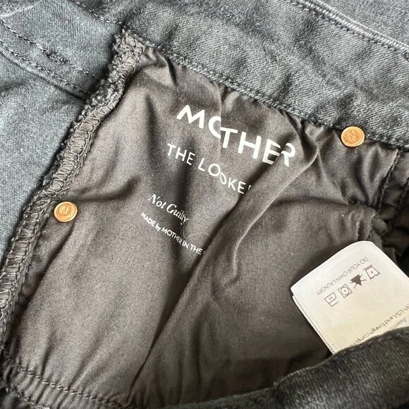Mother Women’s The Looker Skinny Jeans Black Denim Not Guilty Wash Size 26 - Picture 6 of 6